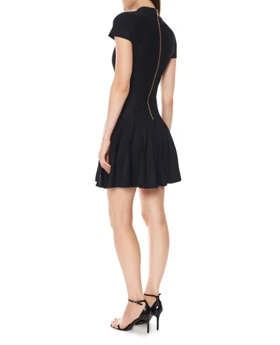 Balmain Сукня міні з ефектом блиску - Артикул: HF1R7510KK04