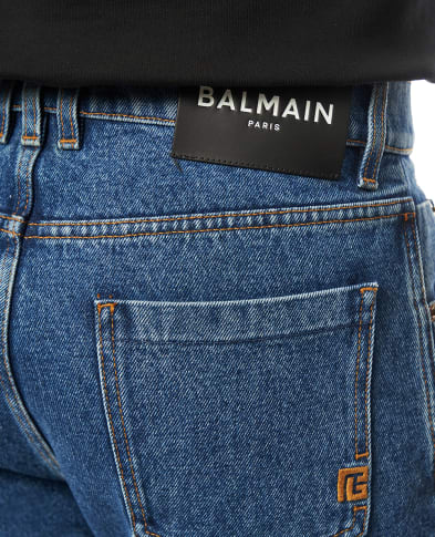 Balmain Джинсы прямого кроя из денима - Артикул: GH1MI043DG08