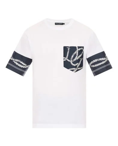 Dolce&Gabbana Футболка в морском принте (костюм) - Артикул: G8SB2T-G7QKH