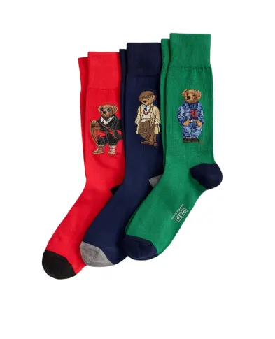 Polo Ralph Lauren Носки Polo Bear (3 пары) - Артикул: 449P04717001