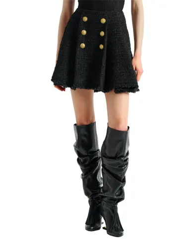 Balmain Спідниця з твіду - Артикул: HF1LA680XM07