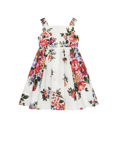 Dolce&Gabbana Детское платье в цветочном принте - Артикул: L53DI6-HS5UU-B