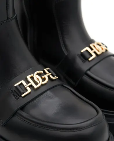 Dolce&Gabbana Детские кожаные ботинки - Артикул: D11328-AO227-M