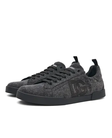 Dolce&Gabbana Кроссовки Portofino с вышивкой логотипа - Артикул: CS2445-A0974