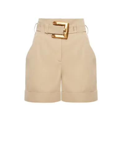 Balmain Шорты Grain de poudre с поясом - Артикул: GF1PA375CG43