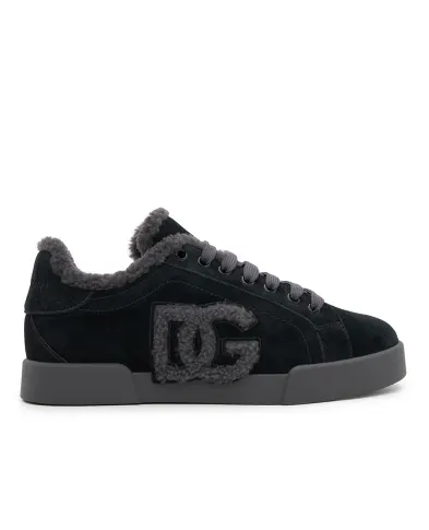 Dolce&Gabbana Кеды Portofino из телячьей кожи и овчины - Артикул: CK2374-AJ222