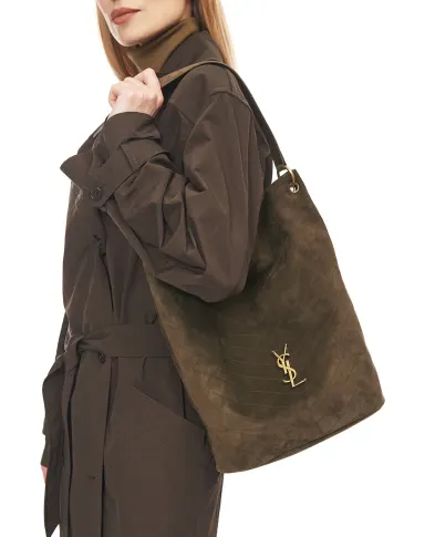 Saint Laurent Сумка Niki з телячої замші - Артикул: 844346-1U807