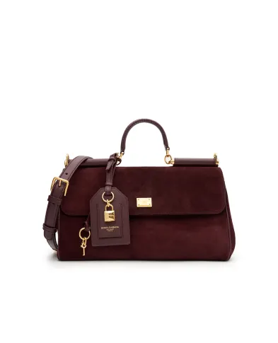 Dolce&Gabbana Сумка My Sicily Medium из телячьей замши - Артикул: BB7782-BO903