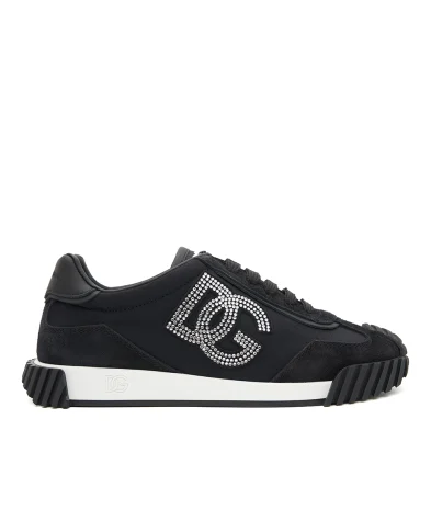 Dolce&Gabbana Детские кроссовки DG Athletic из телячьей замши - Артикул: D11450-A0680-L