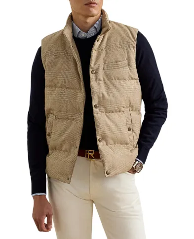Ralph Lauren Purple Label Жилет Whitwell Plaid из шерсти - Артикул: 790P07898001
