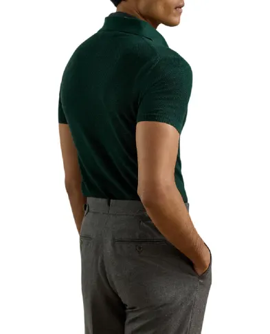 Ralph Lauren Purple Label Хлопковый свитер с короткими рукавами - Артикул: 790957779001
