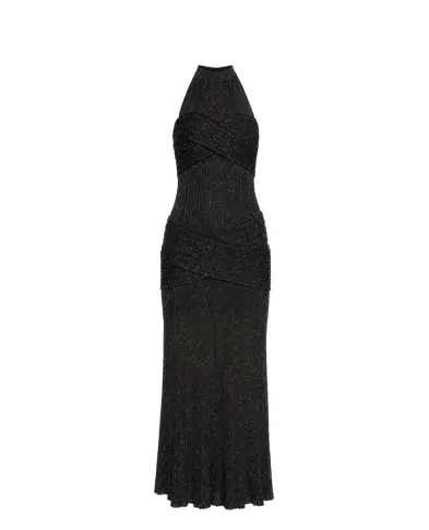 Balmain Сукня з паєтками з відкритою спиною - Артикул: HF1RPB85KK09