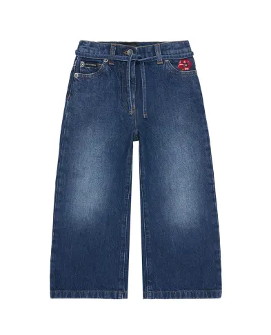 Dolce&Gabbana Дитячі джинси з вишивкою - Артикул: L53F02-LDD69-S
