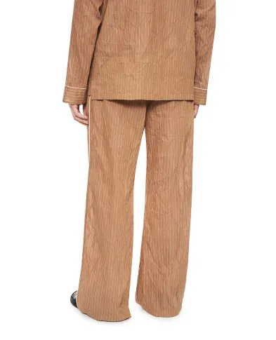 Dolce&Gabbana Брюки Vanity из жатой ткани в полоску (костюм) - Артикул: GP1N9T-FBMFT