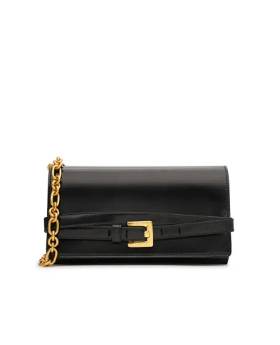 Balmain Клатч Shuffle из телячьей кожи - Артикул: GN1ON259LMTE