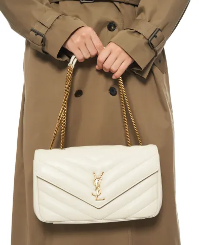 Saint Laurent Сумка из кожи Loulou Medium - Артикул: 801439-AAEAX