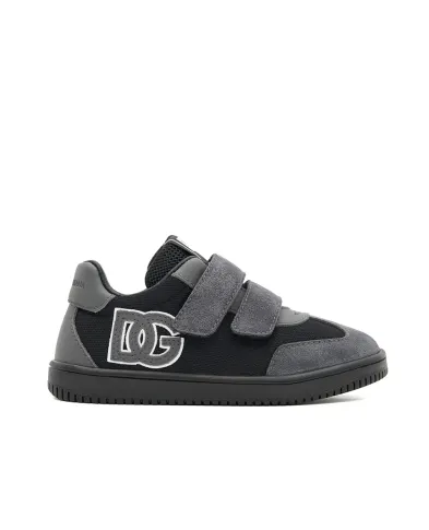 Dolce&Gabbana Дитячі комбіновані кросівки з монограмою DG - Артикул: DN0205-AW506