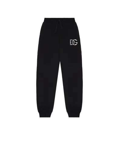 Dolce&Gabbana Детские брюки с принтом логотипа - Артикул: L4JPIG-G7PEM-S