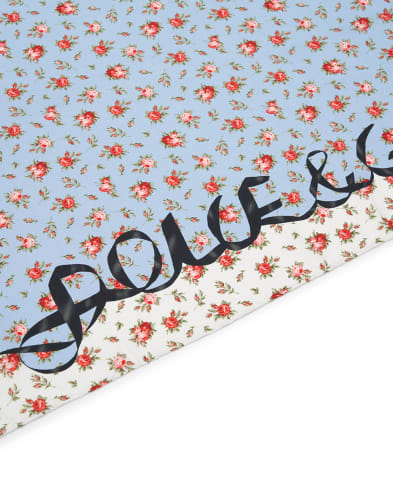 Dolce&Gabbana Платок в цветочный принт из шелка - Артикул: FN090R-GDDLO