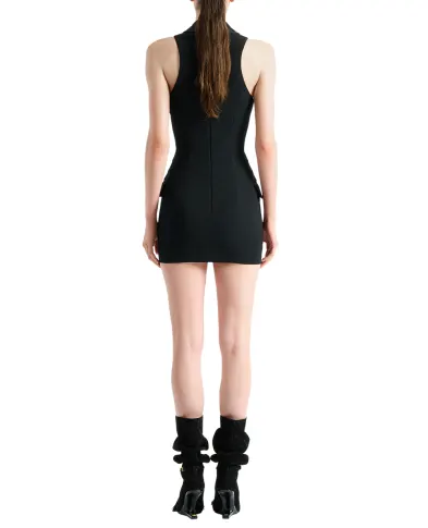 Balmain Сукня міні з вовни - Артикул: HF1R5184ME54