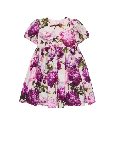 Dolce&Gabbana Детское платье в цветочный принт - Артикул: L23DP2-G7QZX