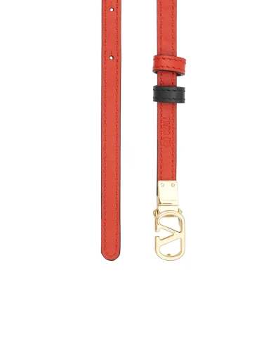 Valentino Двусторонний ремень VLogo Signature из телячьей кожи - Артикул: 9W2T0SX5ZDM
