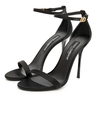 Dolce&Gabbana Босоножки Keira из атласа - Артикул: CR2018-A7630