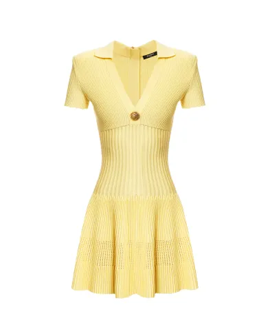 Balmain Коротка розкльошена сукня - Артикул: GF1R7153KJ30
