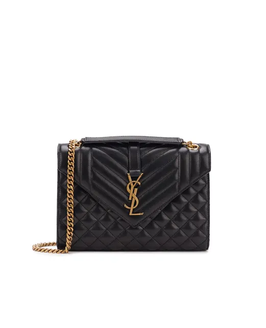 Saint Laurent Шкіряна сумка Envelope Medium - Артикул: 600185-AACT7