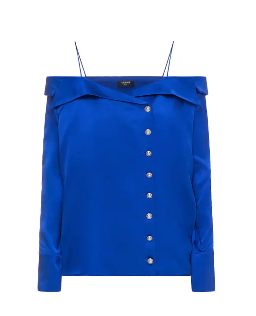 Balmain Шовкова блуза - Артикул: TF02676111S
