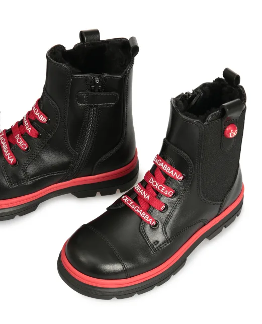 Dolce&Gabbana Дитячі шкіряні черевики - Артикул: D10969-A1889-L