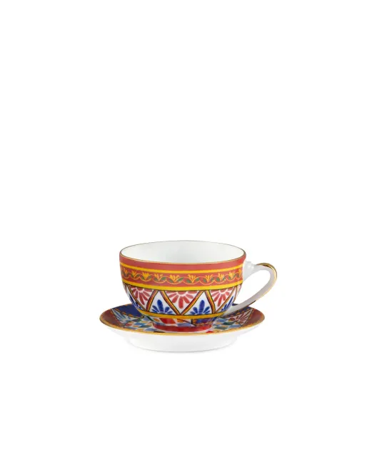Dolce&Gabbana Чайная чашка с блюдцем из фарфора - Артикул: TC0102-TCA24