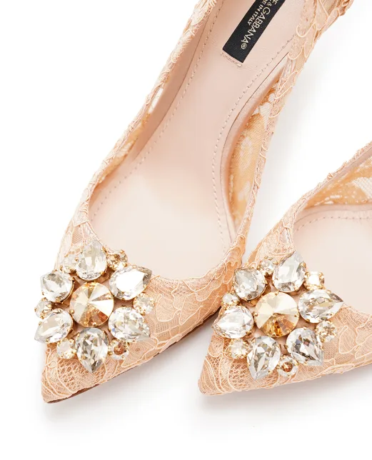 Dolce&Gabbana Мереживні човники Rainbow Lace - Артикул: CD0101-AL198