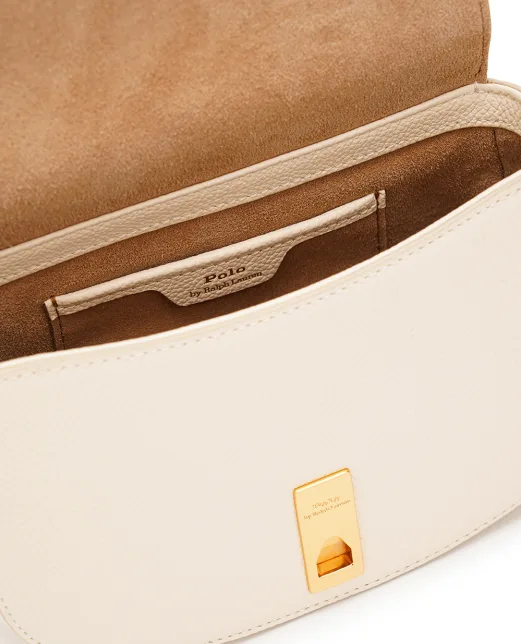 Polo Ralph Lauren Шкіряна сумка Polo ID Saddle Crossbody Small - Артикул: 428932626002