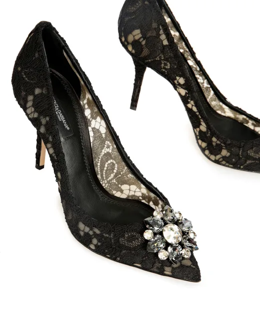 Dolce&Gabbana Мереживні човники Rainbow Lace - Артикул: CD0101-AL198