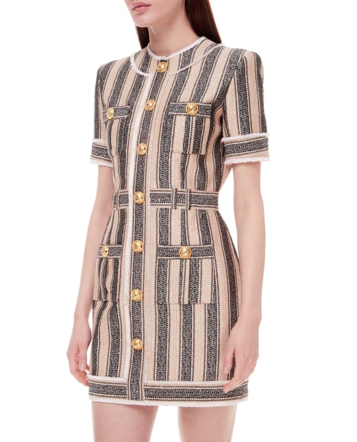 Balmain Твідова сукня - Артикул: XF1R7050XB30