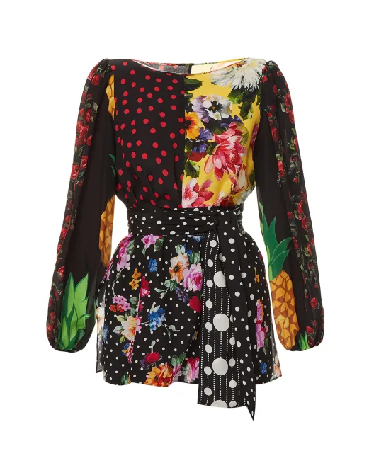 Dolce&Gabbana Шовкова блуза - Артикул: F75E3T-GDY58