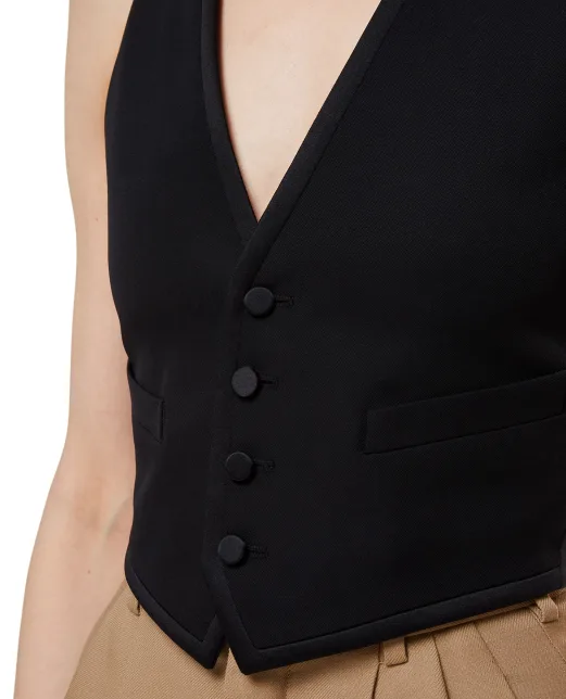 Saint Laurent Вовняний жилет - Артикул: 647510-Y512W