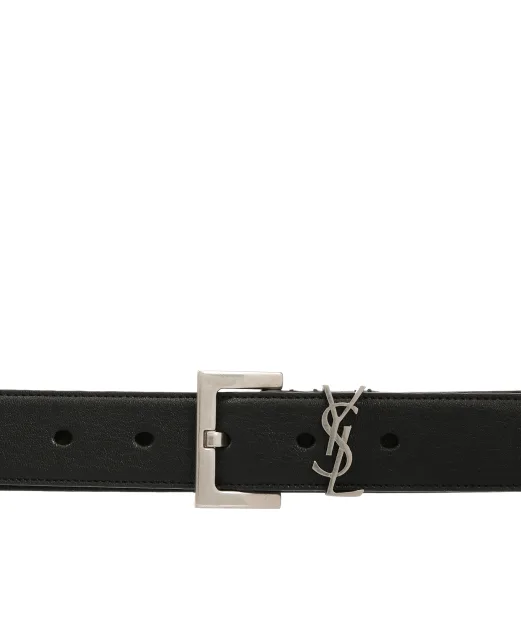 Saint Laurent Кожаный ремень - Артикул: 634440-BRM0E