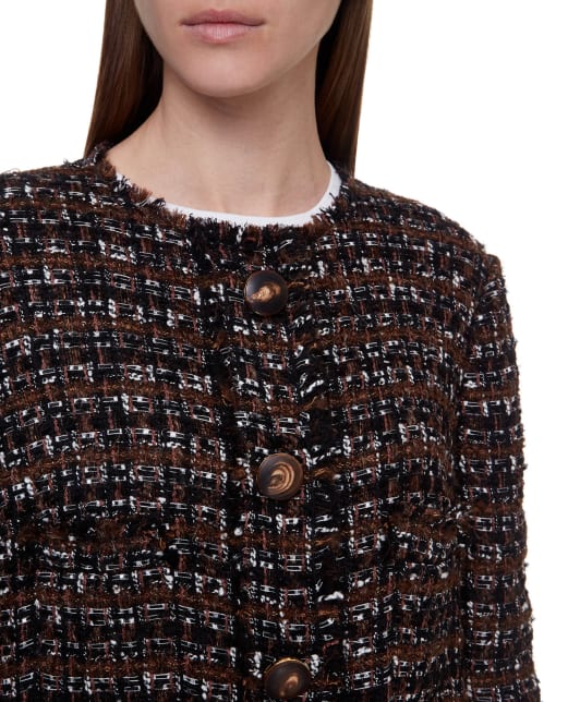 Dolce&Gabbana Твідове пальто - Артикул: F0AI0T-HUMEI