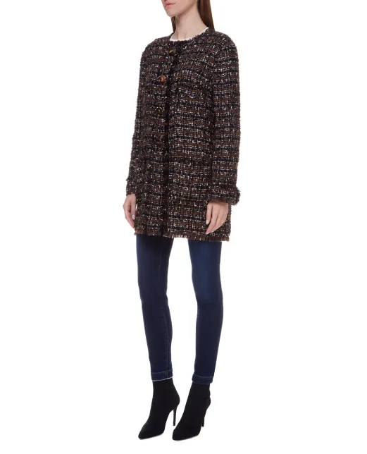 Dolce&Gabbana Твідове пальто - Артикул: F0AI0T-HUMEI