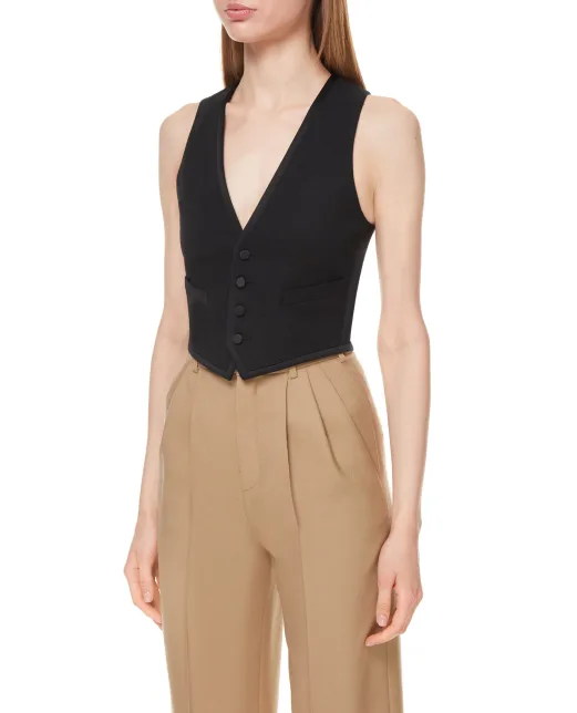 Saint Laurent Вовняний жилет - Артикул: 647510-Y512W