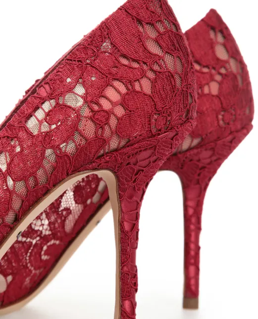 Dolce&Gabbana Мереживні човники Rainbow Lace - Артикул: CD0101-AL198