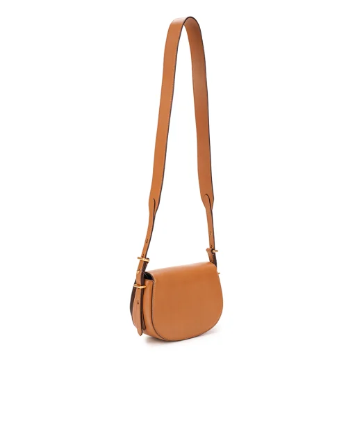 Polo Ralph Lauren Кожаная сумка Polo ID Saddle Crossbody Small - Артикул: 428891391002