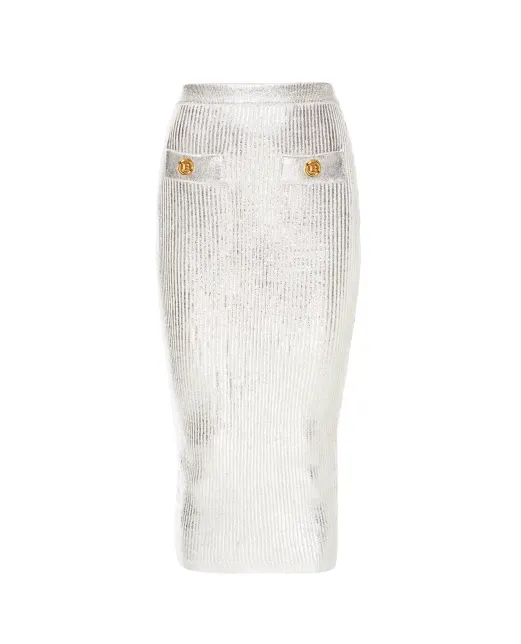 Balmain Вовняна спідниця - Артикул: WF0LD016K314