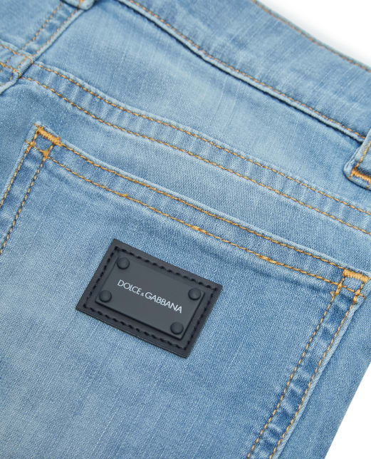 Dolce&Gabbana Детские джинсовые шорты - Артикул: L42Q37-LD879-B