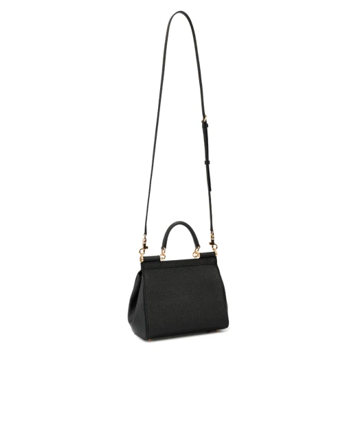 Dolce&Gabbana Кожаная сумка Sicily Medium - Артикул: BB6003-B1001