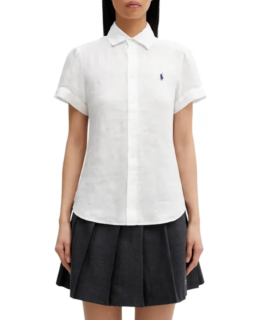 Polo Ralph Lauren Лляна сорочка з коротким рукавом - Артикул: 211973366505