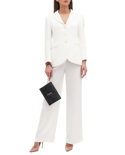 Saint Laurent Шкіряний клатч Cassandre - Артикул: 617662-BOW01