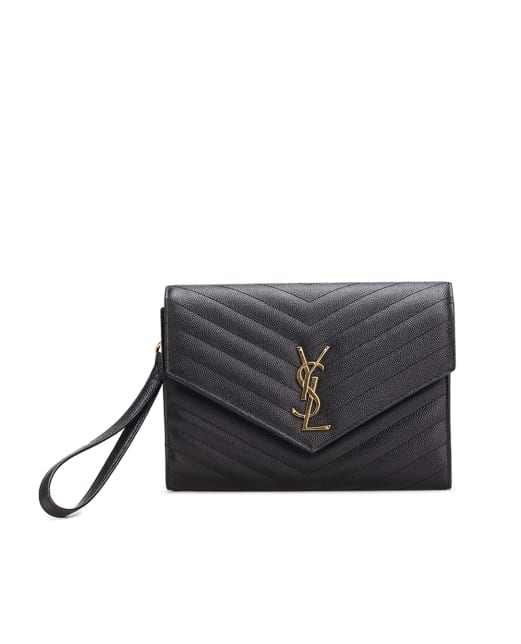 Saint Laurent Шкіряний клатч Cassandre - Артикул: 617662-BOW01